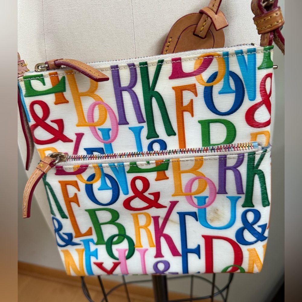 Dooney & Bourke Retro Grafica Letter Crossbody Rainbow Purse Pocketbook
Handbag